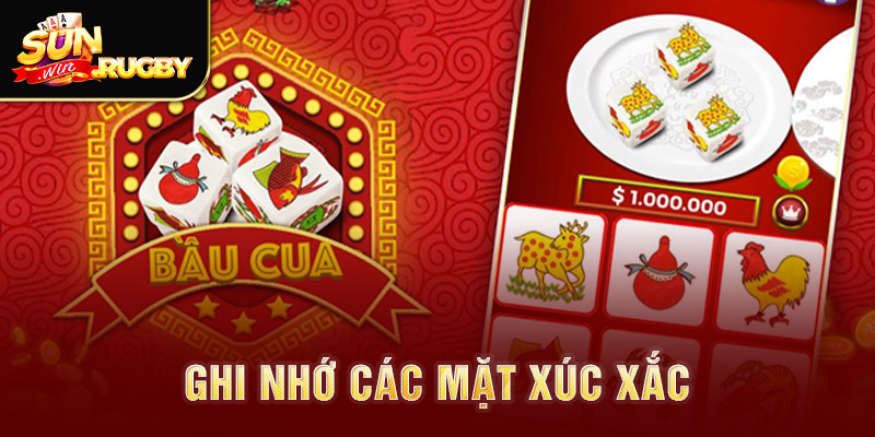 Ghi nhớ các mặt xúc xắc