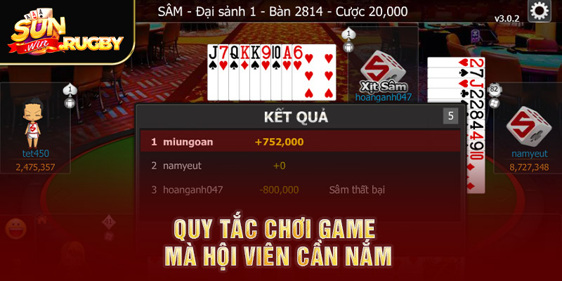 Quy tắc chơi game mà hội viên cần nắm